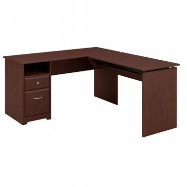 60W 3-position L-shaped Sit To Stand Desk By Bush Furniture - White 13 60W 3-position L-shaped Sit To Stand Desk By Bush Furniture - White - Image 13