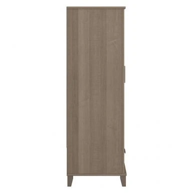 Somerset Tall Storage Cabinet With Doors And Drawer By Bush Furniture - Platinum Gray 6 Somerset Tall Storage Cabinet With Doors And Drawer By Bush Furniture - Platinum Gray - Image 6