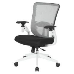 White Vertical Mesh Back Managers Chair - White/Black -Office Storage Sales 03c9e8af 0962 40b1 b6cc 29c7212b262f