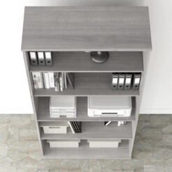 Studio A Tall 5 Shelf Bookcase By Bush Business Furniture - Storm Gray -Office Storage Sales 04f5b74b 425a 44db b24a 9ff54a599ed8