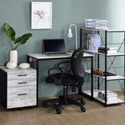 Wooden Top Writing Desk With Metal Frame - Black 22 Wooden Top Writing Desk With Metal Frame - Black -Office Storage Sales 05d3b96f 470e 4d9d 807e 7aafdca5def8