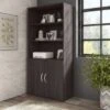 Hybrid Tall 5 Shelf Bookcase With Doors By Bush Business Furniture - Storm Gray