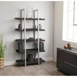 Rye Studio Tivoli Contemporary Open Bookcase With 5 Shelves - Espresso 13 Rye Studio Tivoli Contemporary Open Bookcase With 5 Shelves - Espresso -Office Storage Sales 0717840d 2054 4bba 8a77 4c05cefa1356