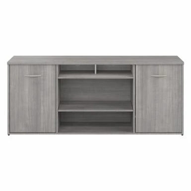 Studio C 72W Storage Cabinet With Doors By Bush Business Furniture - Platinum Gray 4 Studio C 72W Storage Cabinet With Doors By Bush Business Furniture - Platinum Gray - Image 4