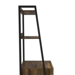 DH BASIC Contemporary Iron 2-Drawer Bookshelf With File Cabinet By Denhour - Reclaimed Black Oak -Office Storage Sales 095aa944 0e17 4188 b53c c4f2e0f6a794