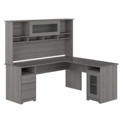 Cabot 72W L Shaped Desk With Hutch And Storage By Bush Furniture - Ash Gray 29 Cabot 72W L Shaped Desk With Hutch And Storage By Bush Furniture - Ash Gray -Office Storage Sales 098dc27f 041a 4466 8eee 3e7cddfae817