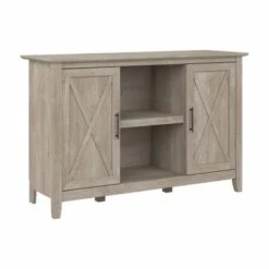 Key West Accent Cabinet With Doors By Bush Furniture - Washed Gray -Office Storage Sales 0a6ec357 c297 473c ba10 f3e79d41333a