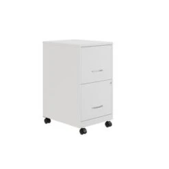 Space Solutions 18" 2 Drawer Mobile Smart Vertical File Cabinet, Teal - Silver - Letter -Office Storage Sales 0b16f25d 12f5 4a10 9f82 555e52b7fb13