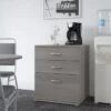 Universal Storage Cabinet With Drawers By Bush Business Furniture - Platinum Gray
