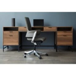 Rye Studio Sarah Walnut Wood Home Desk With Drawers - Walnut Finish - Walnut -Office Storage Sales 0cbdcf1d 255d 4b4d b552 b257ac67758f