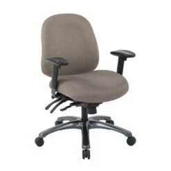 Multi-Function Mid-Office Chair With Seat Slider And Titanium Finish Base - Black -Office Storage Sales 0d7b759a 29f6 453d 8c68 a2867379a141