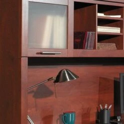 Somerset 71W L Shaped Desk With Hutch - Mocha Cherry -Office Storage Sales 0e72f346 4e48 436b b753 ca1907f0d9d6
