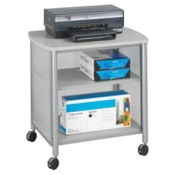 Impromptu Machine Stand - Mobile Storage For Office Equipment - Grey