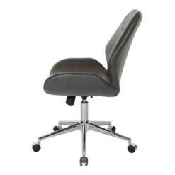 Chatsworth Faux Leather Office Chair With Chrome Base - Saddle -Office Storage Sales 0efc96fc 267e 4e77 aeff dc3cfd4f6a45