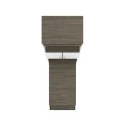 Orion 30W Tall Storage Cabinet With Doors And Fold-Out Desk By Bestar - Bark Grey/Graphite -Office Storage Sales 0f806980 2a0f 4944 936e c1245877763a