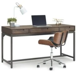 WYNDENHALL Devlin SOLID HARDWOOD Industrial 60 Inch Wide Desk - Hickory Brown 39 WYNDENHALL Devlin SOLID HARDWOOD Industrial 60 Inch Wide Desk - Hickory Brown -Office Storage Sales 10ed89f0 0319 4826 a57c a8c7f10056c2