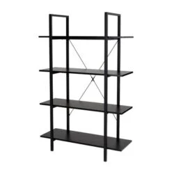 Glitzhome Casual 3-5 Tier Etagere Storage Bookcase Ladder Bookshelf - Walnut-5.4FT-A Shape -Office Storage Sales 10f9a479 e85b 422d 878e d26589038393