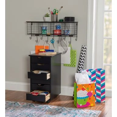 Carlisle Black Six Drawer Rolling Storage Cart Black 18 Carlisle Black Six Drawer Rolling Storage Cart Black - Image 18