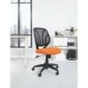 Work Smart Screen Back Armless Task Chair - Orange