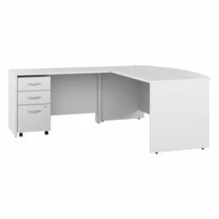 Studio C 72W L-Shaped Bow Desk With Drawers By Bush Business Furniture - Storm Gray -Office Storage Sales 1405276e 83cf 4c38 b274 f5d02e97bab5