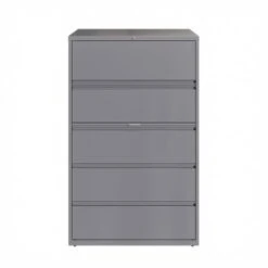 Hirsh 42 In Wide, 5 Drawer, HL8000 Series, Arctic Silver - Grey -Office Storage Sales 144a320d 976b 42f8 883f 8faef2f1106f