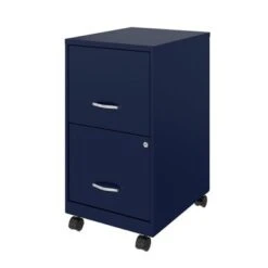 Space Solutions 18" 2 Drawer Mobile Smart Vertical File Cabinet, Navy - Blue - Letter 7 Space Solutions 18" 2 Drawer Mobile Smart Vertical File Cabinet, Navy - Blue - Letter -Office Storage Sales 154e587b d654 470c 9fc0 a0a81044e83b