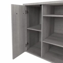 Studio C 48W Storage Cabinet With Doors By Bush Business Furniture - White -Office Storage Sales 15b465b0 b191 4a6e a808 0974970eb720