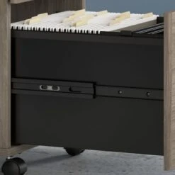 Hybrid 2 Drawer Mobile File Cabinet By Bush Business Furniture - Black Walnut -Office Storage Sales 16b79656 5382 4704 9351 7db5e4e7045d