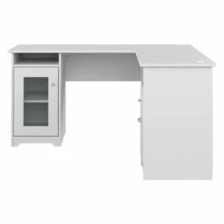 Cabot L-shaped 60-inch Computer Desk - White -Office Storage Sales 18120ebd 4102 49b5 86e0 eda464ea2fee