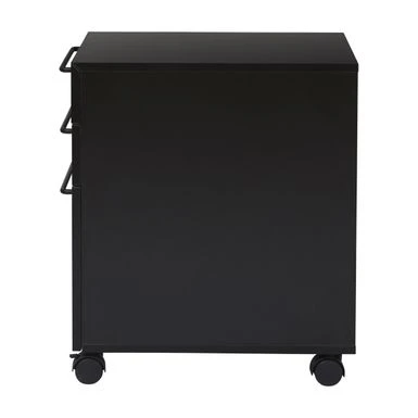 Rye Studio 3-drawer Swift Mobile Pedestal - Black 5 Rye Studio 3-drawer Swift Mobile Pedestal - Black - Image 5