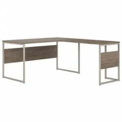 Hybrid 60W X 30D L Shaped Table Desk By Bush Business Furniture - Storm Gray -Office Storage Sales 1a1c5750 04e5 477f a936 bd50408e7a5f