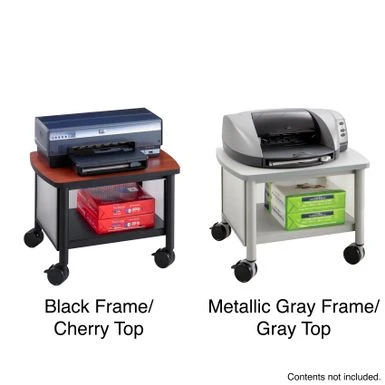 Safco Impromptu Under Table Printer Machine Stand - Black 2 Safco Impromptu Under Table Printer Machine Stand - Black - Image 2
