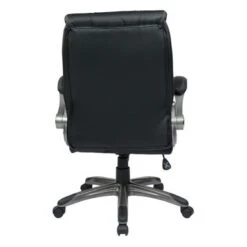 Faux Leather Mid-Back Office Chair - Black -Office Storage Sales 1c29b0e1 446f 41ca bd23 10fff3287988