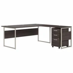 Hybrid 72W X 36D L Shaped Desk With Drawers By Bush Business Furniture - Storm Gray -Office Storage Sales 1c3fe934 35c7 424b a4c1 135926950703
