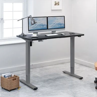 FlexiSpot 55"x28" Electric Ergonomic Home Office Height Adjustable Standing Desk 2-Button Computer Desk Varaint Color - Grey And Mahogany 7 FlexiSpot 55"x28" Electric Ergonomic Home Office Height Adjustable Standing Desk 2-Button Computer Desk Varaint Color - Grey And Mahogany - Image 7