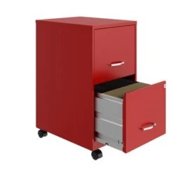 Space Solutions 18" 2 Drawer Smart Vertical File Cabinet, Lava Red - Red - Letter -Office Storage Sales 1c94ed84 5fee 4521 ba7a 4dbb5c465309