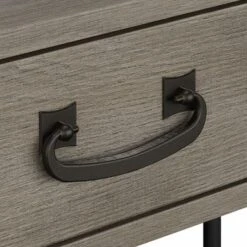 Ironworks 48W Writing Desk From Kathy Ireland Home By Bush Furniture - Vintage Golden Pine -Office Storage Sales 1d779054 d61c 463d a117 c7e4ff690ca5