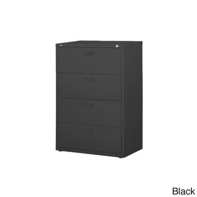 HL1000 Series 30-inch Wide 4-drawer Commercial Lateral File Cabinet - Black 2 HL1000 Series 30-inch Wide 4-drawer Commercial Lateral File Cabinet - Black - Image 2