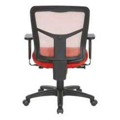 Breathable Mesh Back Office Chair With Upholstered Fabric Seat - Grey -Office Storage Sales 20949b02 6f3b 40f3 ba66 810a62a63c96