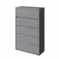 Hirsh 42 In Wide, 5 Drawer, HL8000 Series, Arctic Silver - Grey -Office Storage Sales 20b4239d 86d0 44e8 8fb2 ed1ab577a1d3