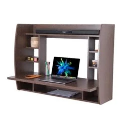 Copper Grove Cainari Wall-mounted Laptop Office Desk With Shelves - White -Office Storage Sales 20b477d4 8d5a 487c a59c b0b7f997c277