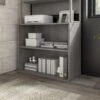 Hybrid Small 2 Shelf Bookcase By Bush Business Furniture - Platinum Gray