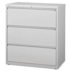 Lorell 3-Drawer Lt. Gray Lateral Files - LLR88029