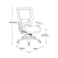 Big & Tall Ergonomic Chair With Aluminum Base - Black Silver -Office Storage Sales 212748a2 02be 42d4 a4f8 128ea130ab5b