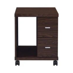 Coaster Furniture Russell 2-drawer CPU Stand - Brown -Office Storage Sales 2192636f a306 4ee6 851d 9e283f52803b