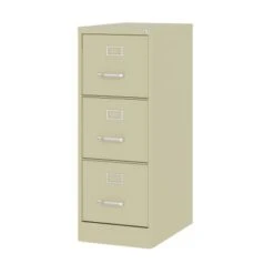 Hirsh 22-in Deep 3 Drawer, Letter Width, Vertical File Cabinet - Beige -Office Storage Sales 22e4d671 4a07 4e00 9be3 f2ee2500d244
