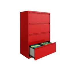 Hirsh 36 In Wide, 4 Drawer, HL8000 Series, Lava Red - Red -Office Storage Sales 230623a4 c86a 479d 8789 ed2476c3d70f