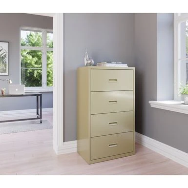 HL1000 Series 30-inch Wide 4-drawer Commercial Lateral File Cabinet - Black 4 HL1000 Series 30-inch Wide 4-drawer Commercial Lateral File Cabinet - Black - Image 4