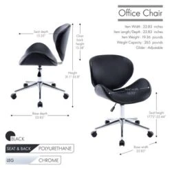Porthos Home Rudi Office Chair, PU Or Fabric Or Velvet Upholstery, Chrome Legs - Grey Fabric 33 Porthos Home Rudi Office Chair, PU Or Fabric Or Velvet Upholstery, Chrome Legs - Grey Fabric -Office Storage Sales 254e551d 128f 48e3 8473 ddc26266e7a3