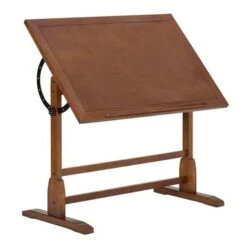 Studio Designs 42-inch Solid Wood Drafting Table - Coastal Whitewash -Office Storage Sales 25522e91 9aa1 4efe bca1 5d3e6e1783c4